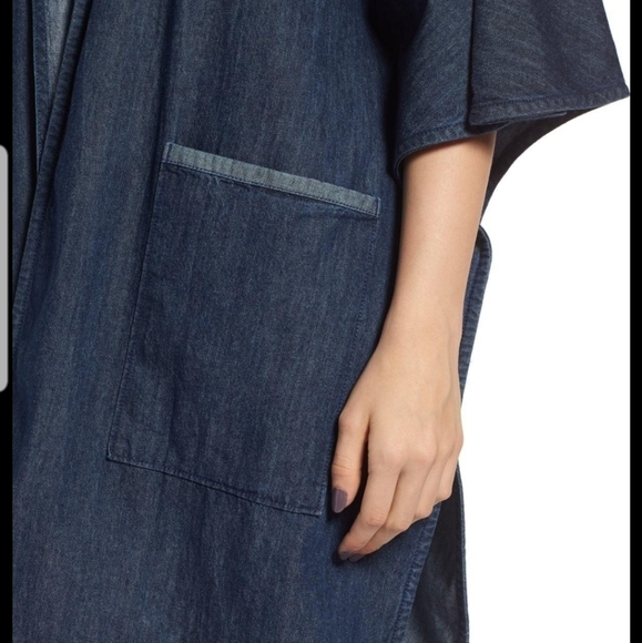 Blue hoodie cardigan sweater - Picture 4 of 9